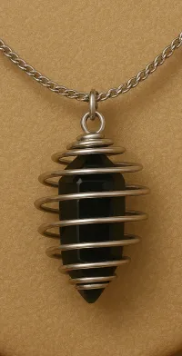 Black Jet Crystal Necklace – Image 2