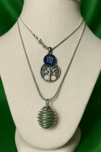 Green Jade Crystal Necklace – Image 3
