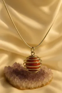 Goldstone Crystal Necklace – Image 3