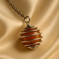 Carnelian Crystal Necklace – Image 3