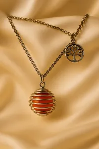 Carnelian Crystal Necklace – Image 2