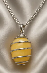 Calcite Crystal Necklace – Image 2