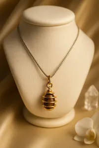 Brown Tiger Eye Crystal Necklace – Image 3