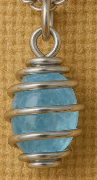 Blue Topaz Crystal Necklace – Image 2