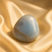 Blue Chalcedony Crystal Necklace – Image 1