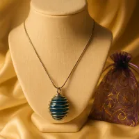 Blue Apatite Crystal Necklace – Image 3