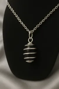 Black Tourmaline Crystal Necklace – Image 2