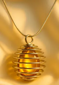  Amber Crystal Necklace – Image 2