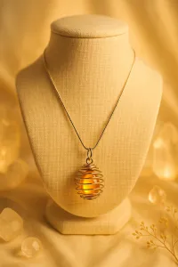  Amber Crystal Necklace – Image 3