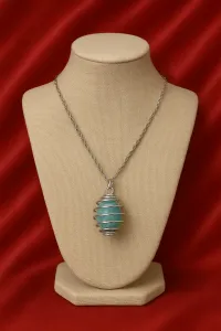 Amazonite Crystal Necklace – Image 3
