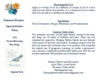 Spiced Winter Aura Aromatherapy Essential Oil Blend – Image 3
