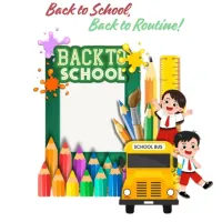 Back To Routine Selfie Frame – Image 1