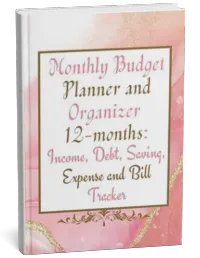 Monthly Budget Planner and Organizer 12-months: Income, Debt, Saving, Expense and Bill Tracker – Image 1