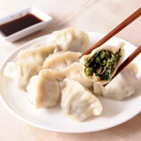 Pork & Chive Dumplings 豬肉韭菜水餃 (15pcs) D43 – Image 1
