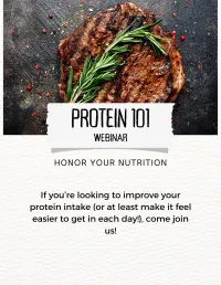Protein 101 Webinar – Image 1