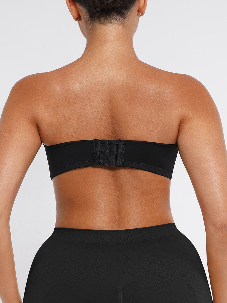 Strapless Non-Slip Underwire 1/2 Cup Bra.  – Black, 36D/E 