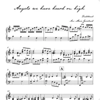 ANGELS WE HAVE HEARD ON HIGH - SHEET MUSIC - PIANO SOLO – Image 2