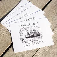 SONGS OF A SAD SAILOR - POSTCARDS – Image 1