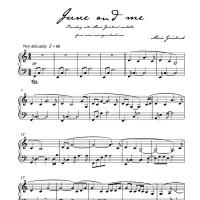SOASS - JUNE AND ME - SHEET MUSIC - PIANO SOLO – Image 2