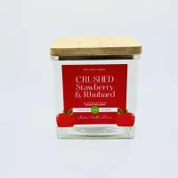 CRUSHED Stawberry & Rhubard 10 Oz Scented Candles – Image 1