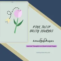 Pink Tulip Daily Journal – Image 1