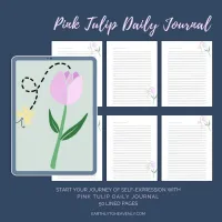 Pink Tulip Daily Journal – Image 3