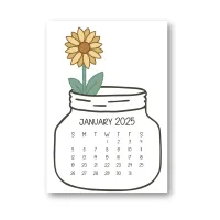 2025 Stack Up Calendar Floral – Image 3