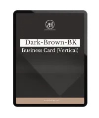 EmpowerHub Dark-Brown-BK-BusinessCard-Vertical – Image 1