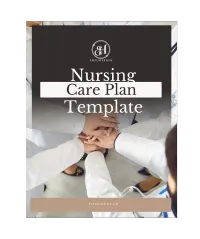 Nursing Care Plan Template – Image 1