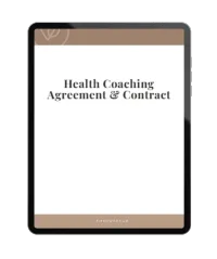 Health Coach Agreement and Contract (Document) – Image 1