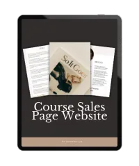 Course Sales Page Website  – Image 1