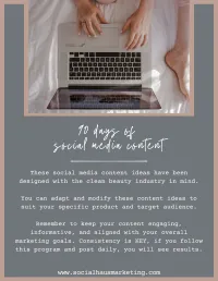 90 Days of Content | The Clean Beauty Social Blueprint  – Image 2