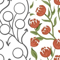 Effortless Trailing Repeats: The Pattern Designer's Procreate Brush Kit – Image 1