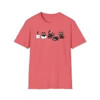 Purrfectly Curious – Funny Cat Poses T-Shirt  – Image 16