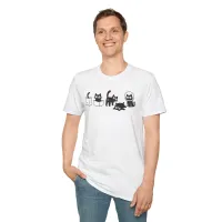 Purrfectly Curious – Funny Cat Poses T-Shirt  – Image 2