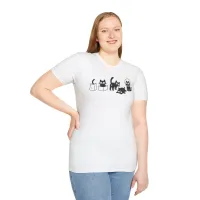 Purrfectly Curious – Funny Cat Poses T-Shirt  – Image 4
