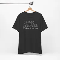 Four Cats & a Pun – Whisker-Witty Casual Lifestyle Tee - Short Sleeve T-Shirt – Image 8
