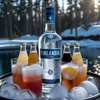 Finlandia 1 L +  6 db ajándék üdítő – Image 1