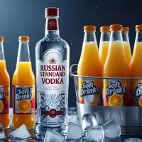 Russian Standard 1 L +  6 db ajándék üdítő – Image 1