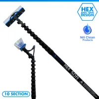 Window Cleaning HEX Pole by NII Pole – 50ft, No, Hozelock