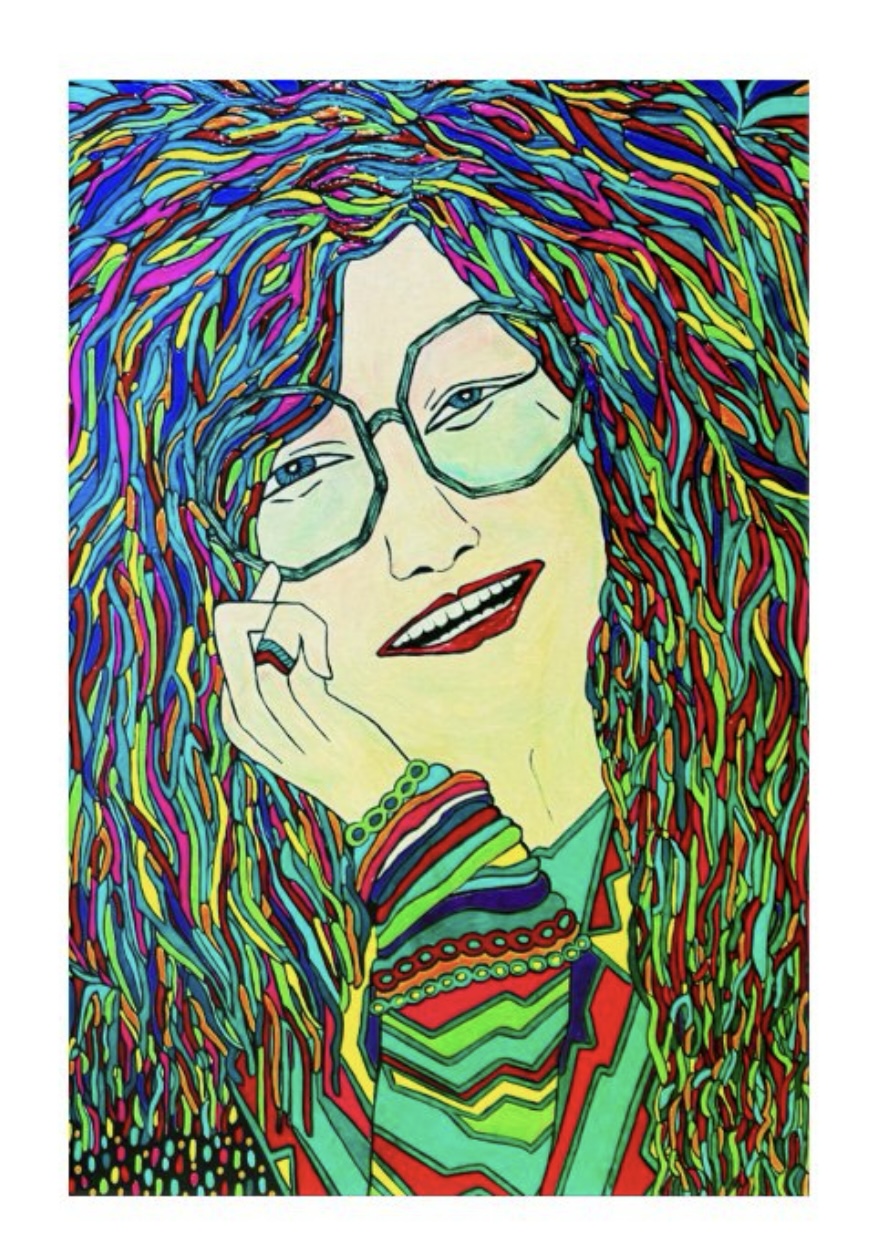 JANIS (Green Series) Acrylic Wall Art – Image 1