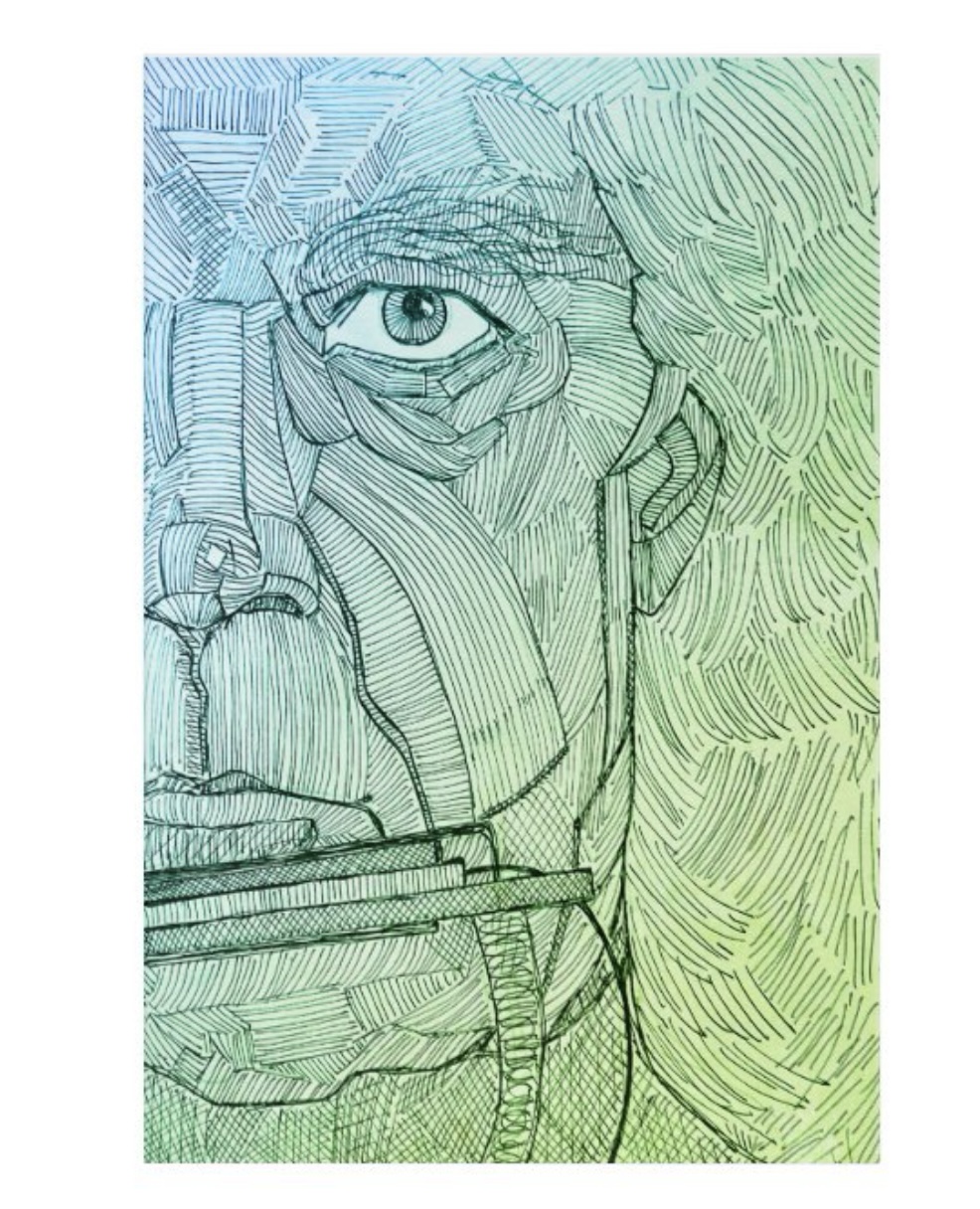 NEIL (Green Series) Acrylic Wall Art – Image 1