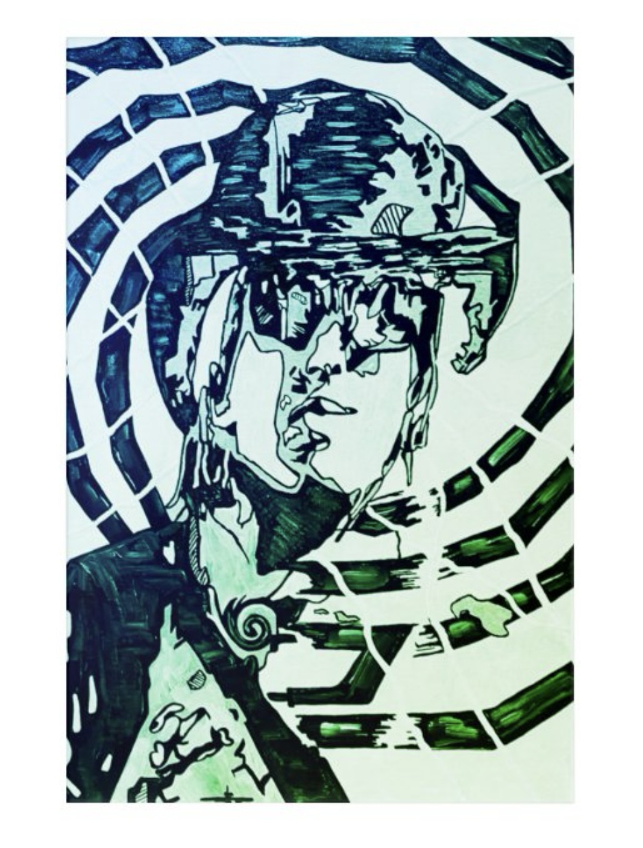 TOM (Green Series) Acrylic Wall Art – Image 1