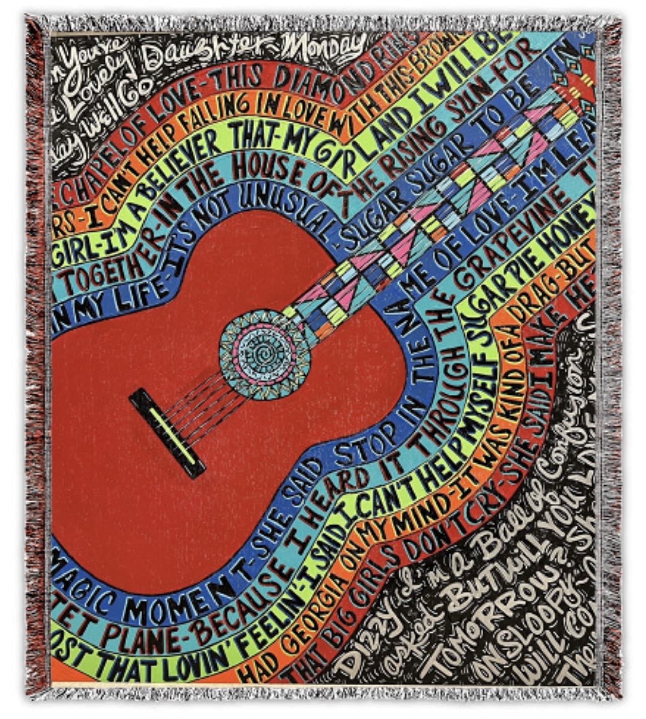 Strummin' Woven Throw Blanket – Image 1