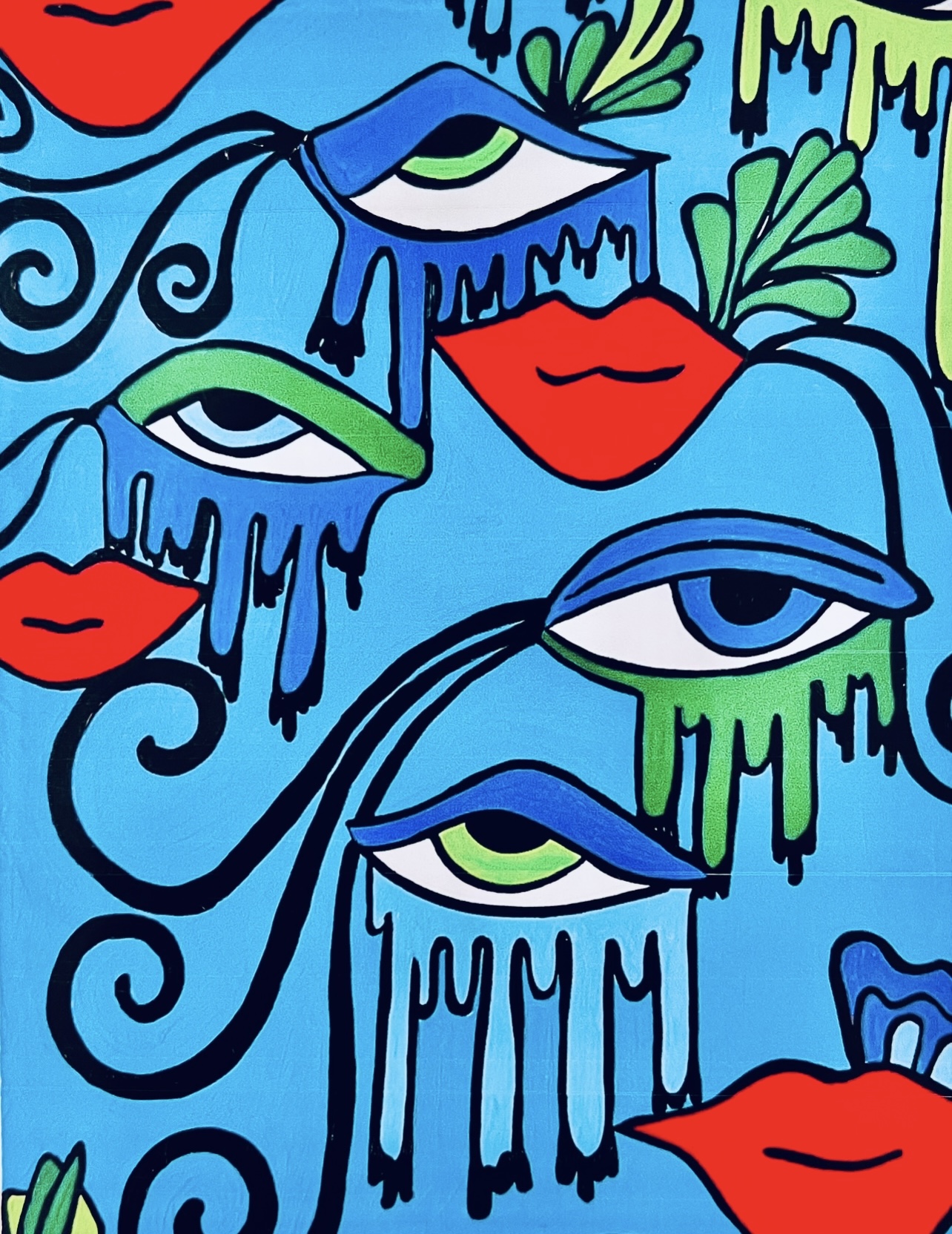 Eye Magic Fleece Throw Blanket – Image 1