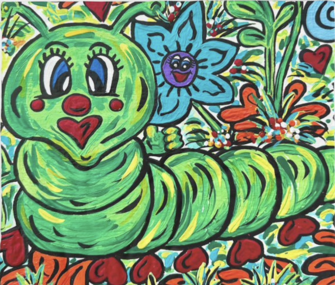Callie the Caterpillar Fleece Baby Blanket – Image 1