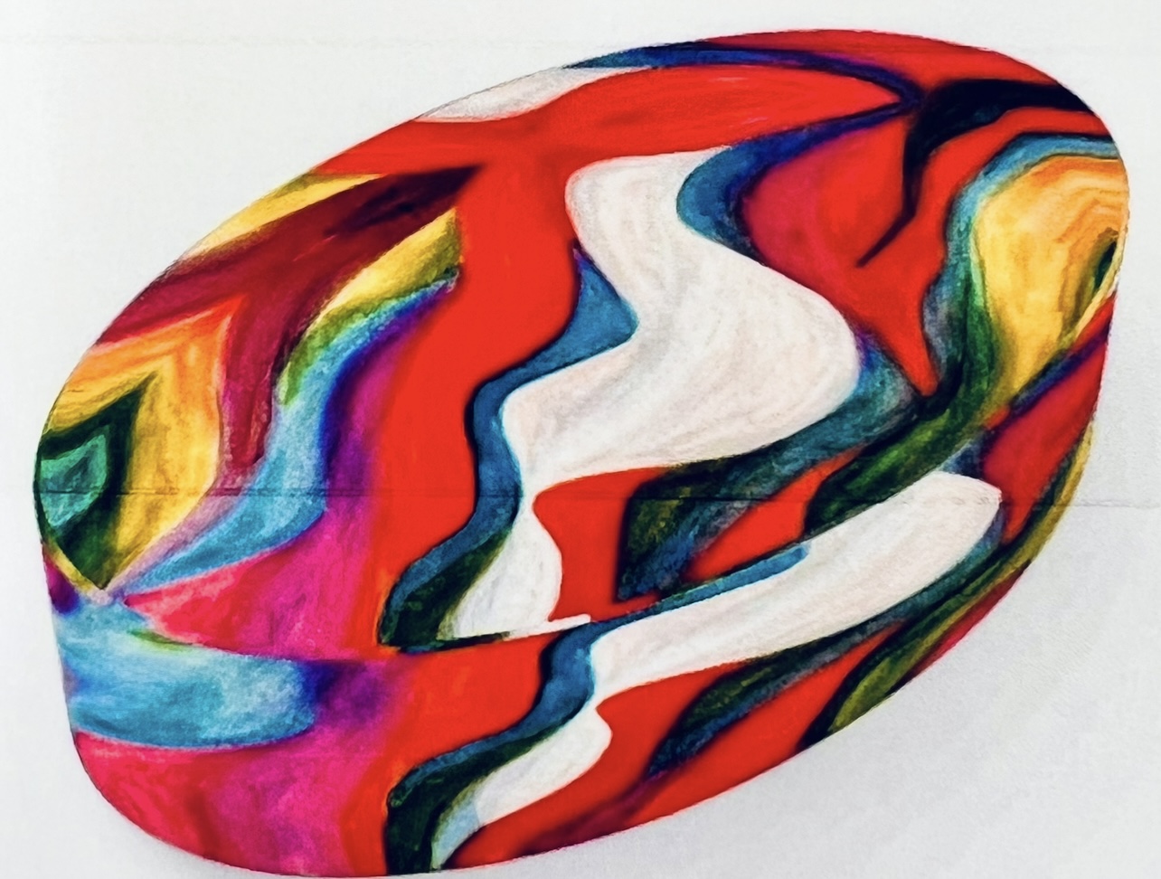 Dove is Love Oval Glass Paperweight – Image 1