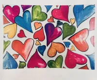 Floating Hearts Glass Trinket Tray – Image 1