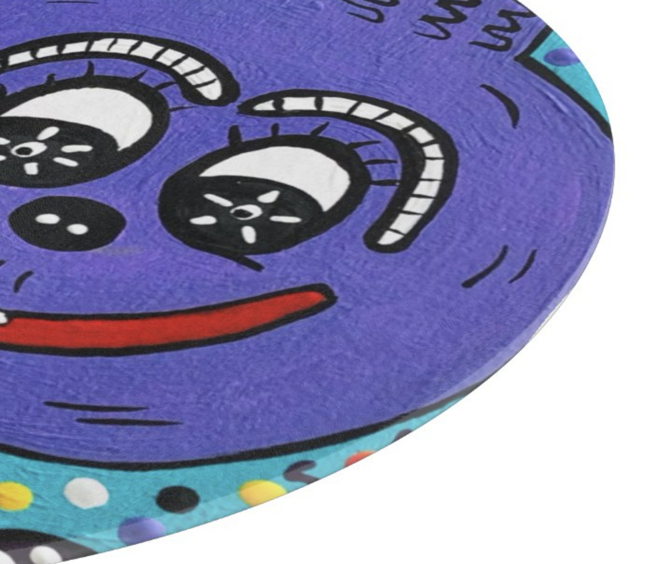 Bootiful Round Glass Cutting Board – Image 2