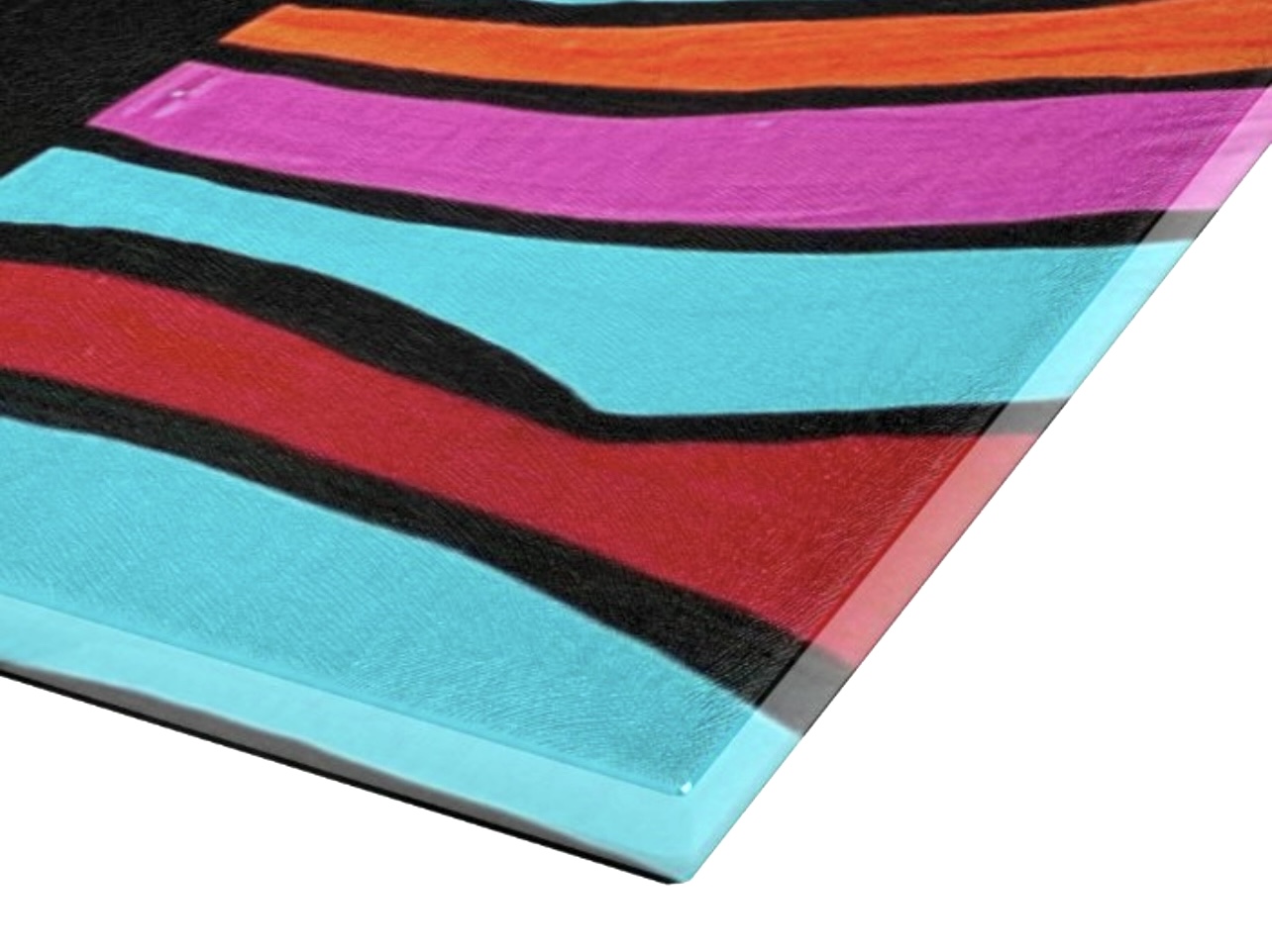Shabbat Shalom Glass Cutting Board – Image 2